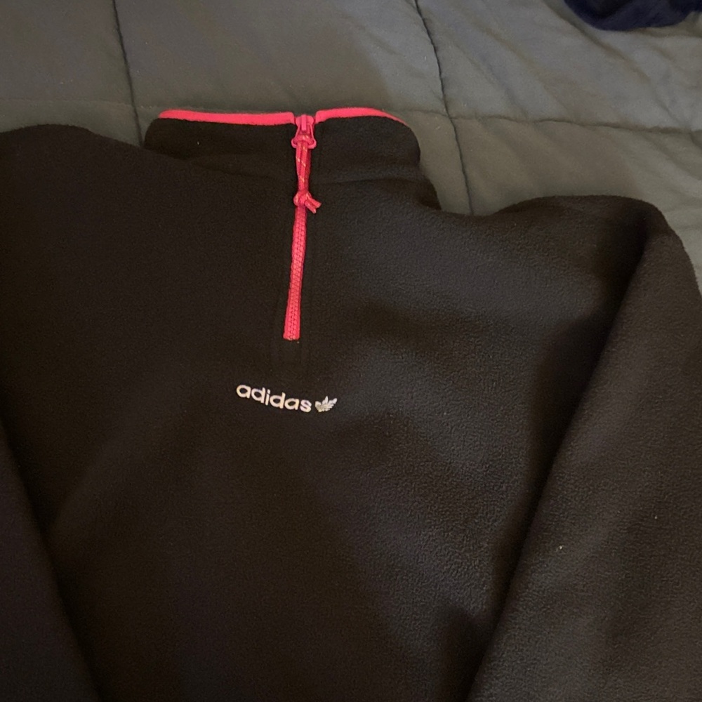 Adidas Black Fleece with Pink Trim